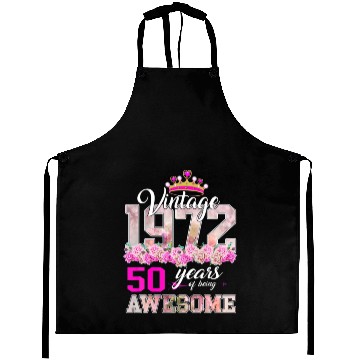 Discover Flower 1972 50Th Birthday Gift 50 Year Old Heart W Aprons