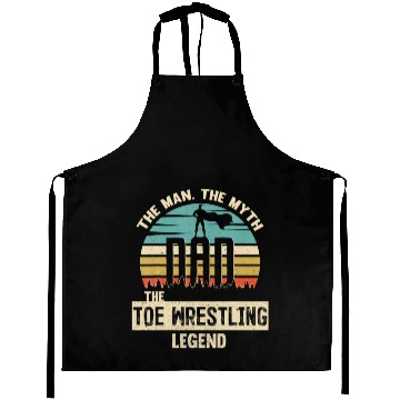 Discover Man Myth Legend Dad Toe Wrestling Aprons