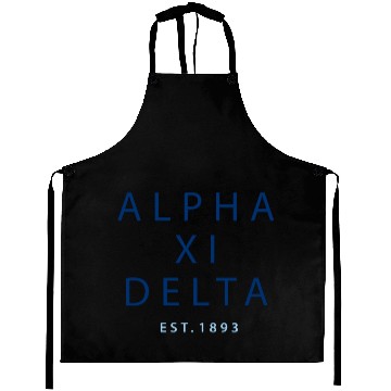 Discover Alpha Xi Delta Modern Type Sweat Aprons