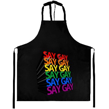 Discover Say Gay Rainbow 3D Aprons