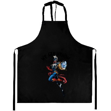 Discover Venomized Captain Marvel Aprons