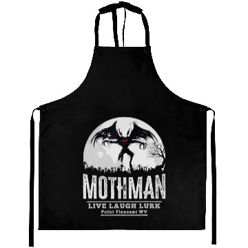 Discover Mothman Cryptid Point Pleasant Cryptozoology Aprons