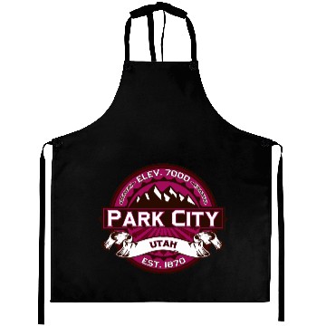 Discover Park City Raspberry Aprons