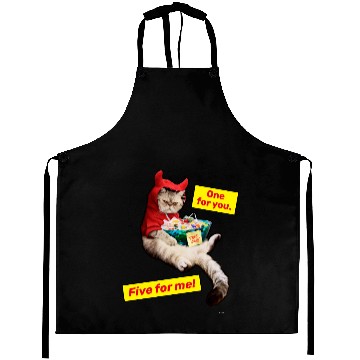 Discover Cranky Devil Cat Aprons