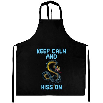 Discover Keep calm and hiss on Aprons
