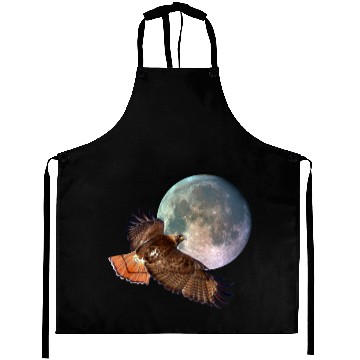 Discover Red-Tail Hawk & Full Moon Wildlife Aprons