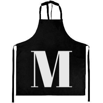 Discover Cute light grey custom monogram initial modern Aprons