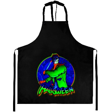 Discover Halloween Horror Mask Zombie Murderer Slasher T-Sh Aprons