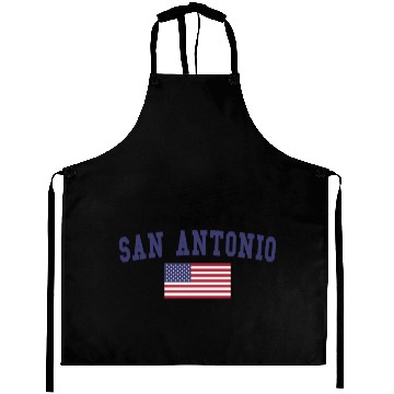 Discover San Antonio US Flag Aprons