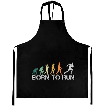 Discover Born to Run Running Runner Evolution Retro Plus Size Aprons