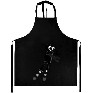 Discover Black Flying Robot Aprons