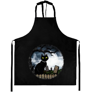 Discover Hallows Graveyard Halloween Aprons