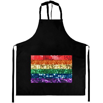 Discover sequin pride flag Aprons