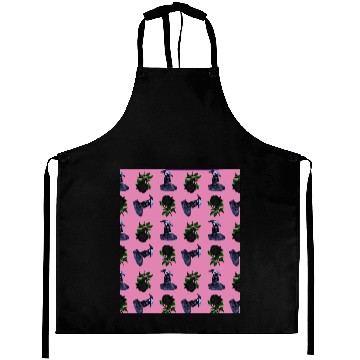 Discover gothic girl rose light pink pattern Aprons