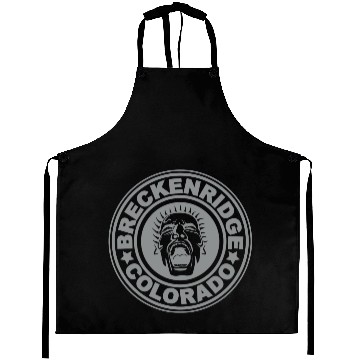 Discover Breckenridge Scream Silver Aprons