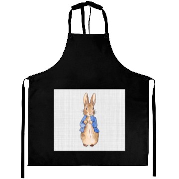 Discover Peter Rabbit Gray Linen Background Aprons