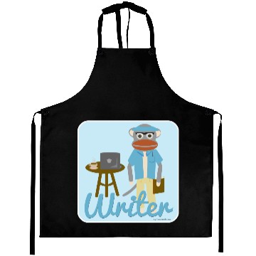 Discover Sock Monkey Author Fun Cartoon Character Aprons