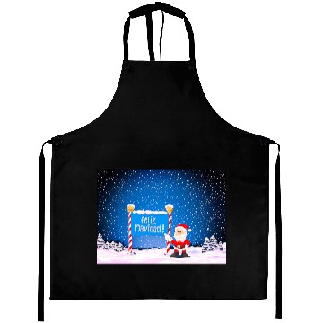 Discover Feliz Navidad Santa Aprons