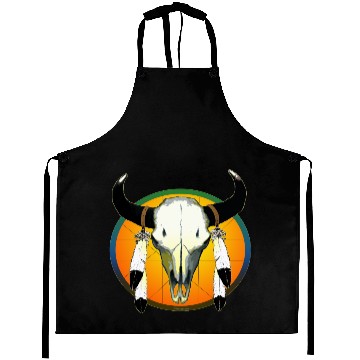 Discover buffalo skull Aprons
