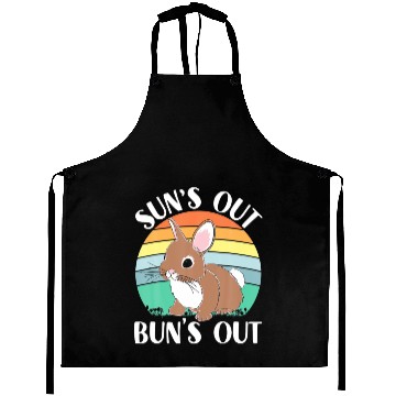 Discover Funny Sun's Out Bun's Out Easter Bunny Rabbit Love Aprons
