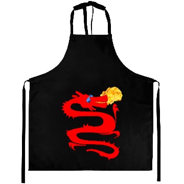 Discover Fire Breathing Red Dragon , Fantasy, ZKOAG Aprons