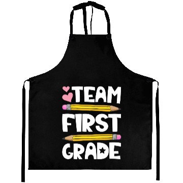 Discover Team First Grade Funny 1st Back To School Aprons
