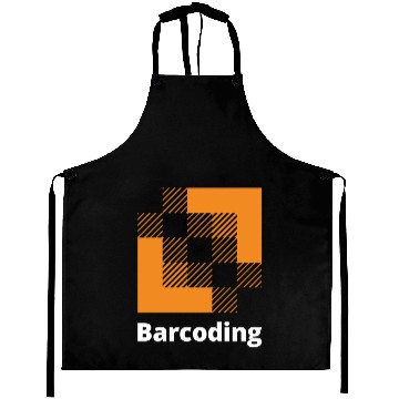 Discover Barcoding Navy-Blue Zip Up Aprons