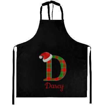 Discover Initial D Christmas  with Personalized Name Aprons