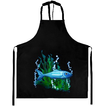 Discover Light Blue Fish Swimming in the Ocean Aprons