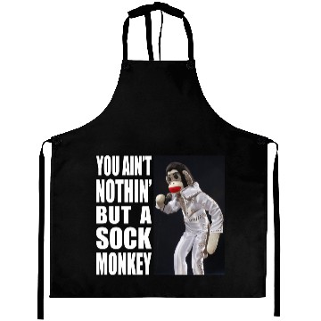Discover Nothing But a Sock Monkey colored Aprons