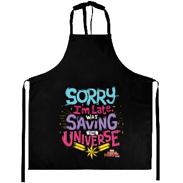 Discover Captain Marvel | Saving The Universe Typography Aprons