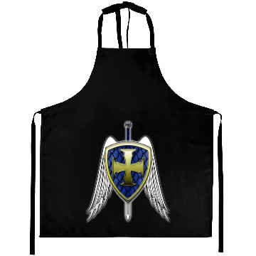 Discover St Michael - Dragon Scale Shield Aprons
