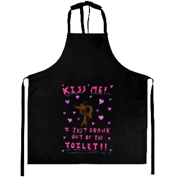 Discover Midge "KISS ME" Mens Ringer Aprons