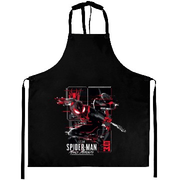 Discover Spider-Man Miles Morales Web Shooting Graphic Aprons