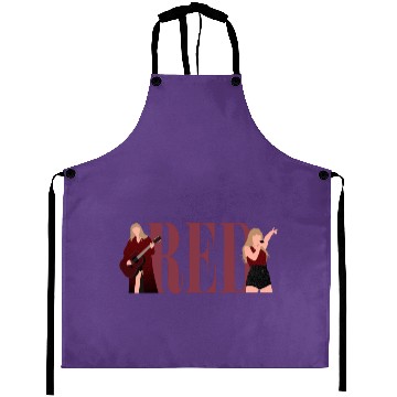 Discover TaylorSwift Red eras tour art Aprons
