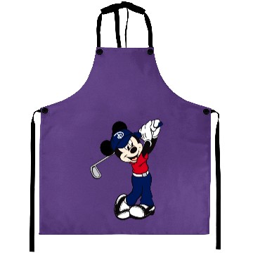 Discover Mickey Mouse Golf Disney Aprons, Mickey Unisex Aprons, Mickey