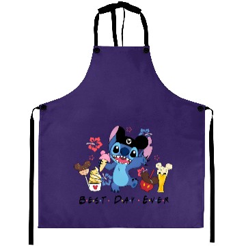 Discover Disney Stitch Best Day Ever Aprons, Disney Stitch Aprons