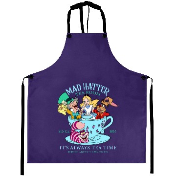 Discover Vintage Alice in Wonderland Aprons, Mad Hatter Aprons, Tea Party Aprons, Disney Family Vacation, Disneyland Trip