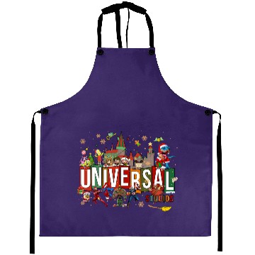 Discover Universal Studios Christmas Aprons, Disneyland Christmas