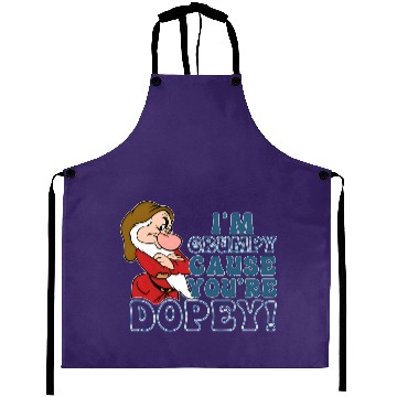 Discover Disney I'm Grumpy Because You're Dopey Aprons, Snow White Grumpy Aprons