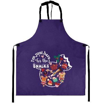 Discover I'm here for the snacks Disney Christmas Aprons, Disney snacking around the world Epcot center Christmas Aprons