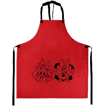 Discover Daisy Duck and Minnie Mouse, Minnie Mouse Aprons, Family Disney Aprons