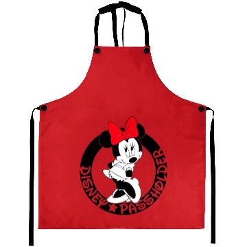 Discover Minnie Mouse Passholder Disney Graphic Aprons, Disneyland Vacation
