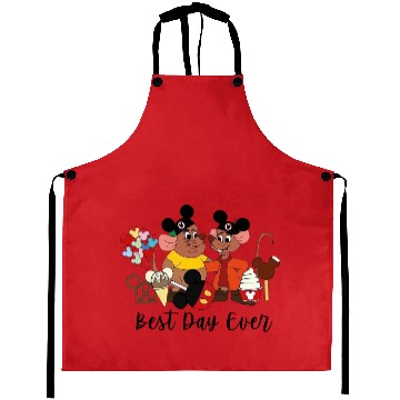 Discover Best Day Ever Jaq and Gus Gus Aprons, Disney Trip Aprons, Disneyland Cinde Aprons, Disney Mice Aprons