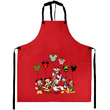 Discover Vintage Mickey And Friends Christmas  Tree Aprons, Disney Mickey