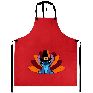 Discover Disney Thanksgiving Turkey Stitch, Disney Stitch Aprons