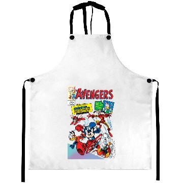 Discover Disney 100 Mickey Mouse & Friends Avengers Comics Book Retro Aprons