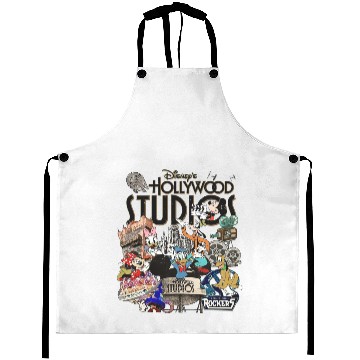 Discover Vintage Disney Hollywood Studios  Color Aprons, Hollywood Studios Unisex Aprons