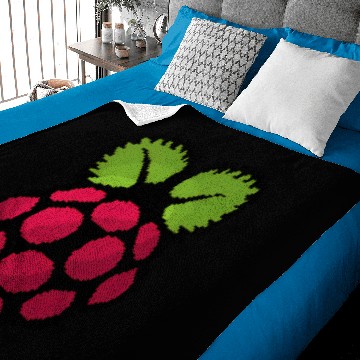 Discover Raspberry Pi Pixel Logo - Raspberry Pi - Baby Blankets