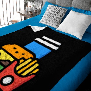 Discover burger Baby Blankets